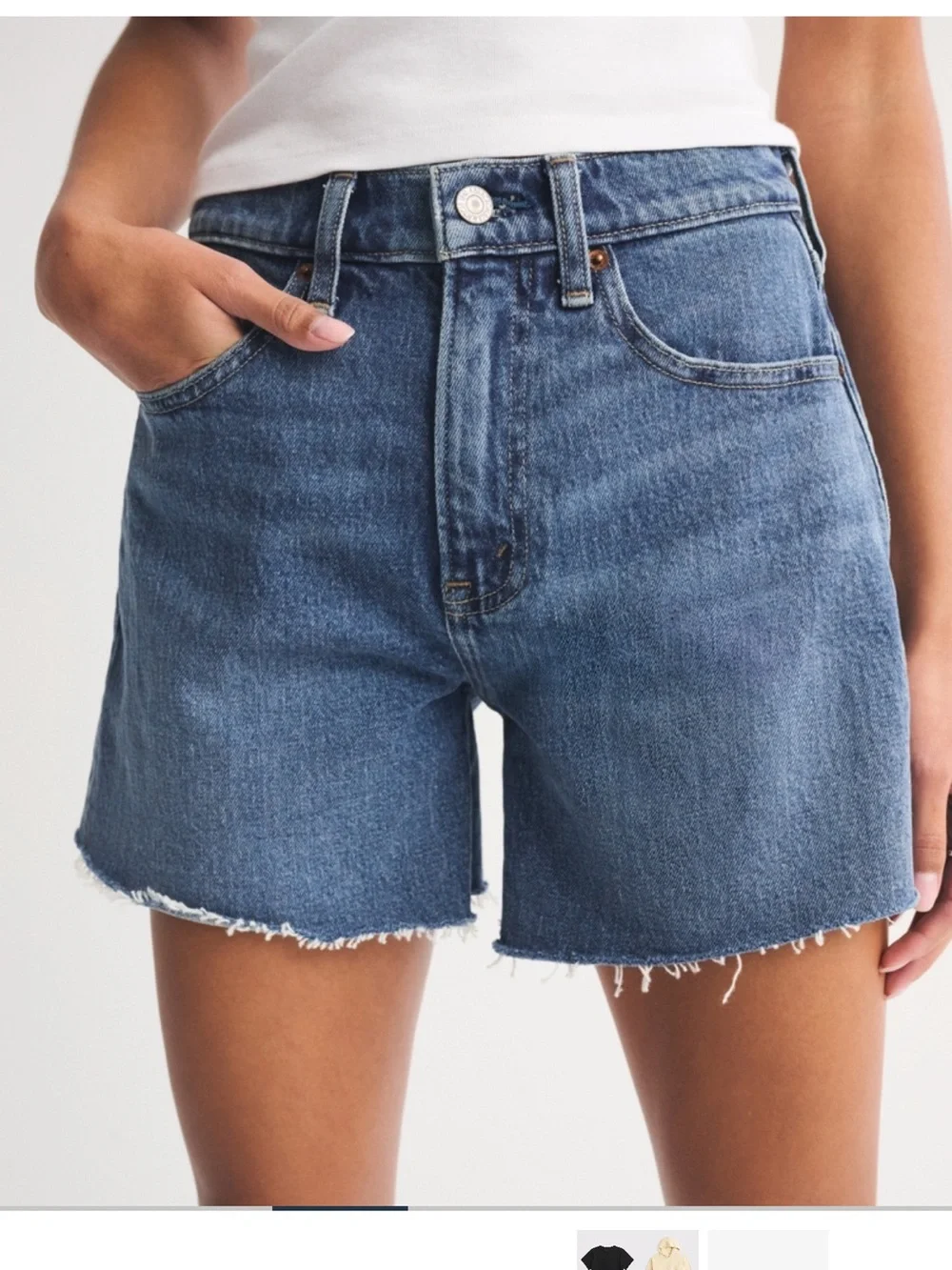 NWT High Rise Dad Shorts - 27